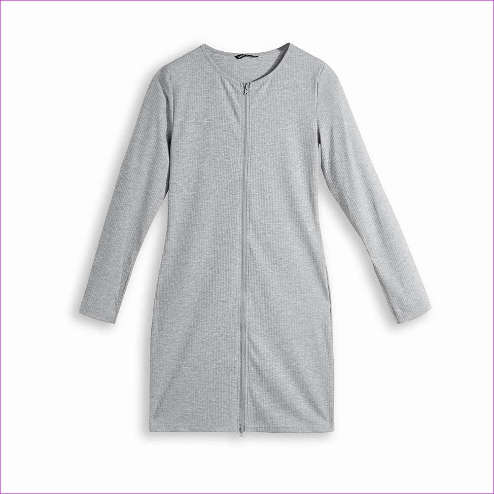 Grey Pisces Womens Zipper Front Dress - women's dress at TFC&H Co.