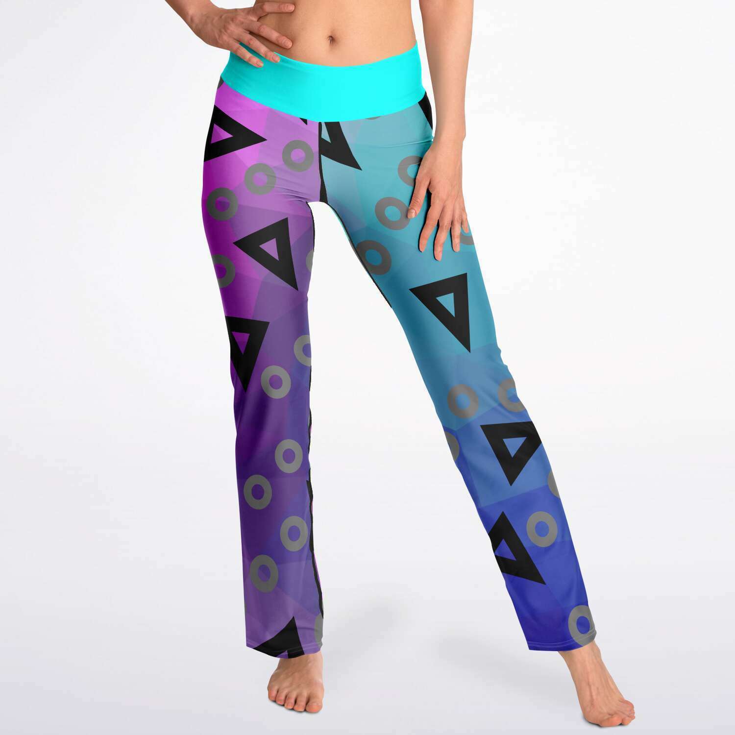 XS - Playful Women's Flare Leggings - Flare Leggings - AOP at TFC&H Co.