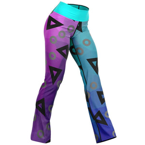 - Playful Women's Flare Leggings - Flare Leggings - AOP at TFC&H Co.