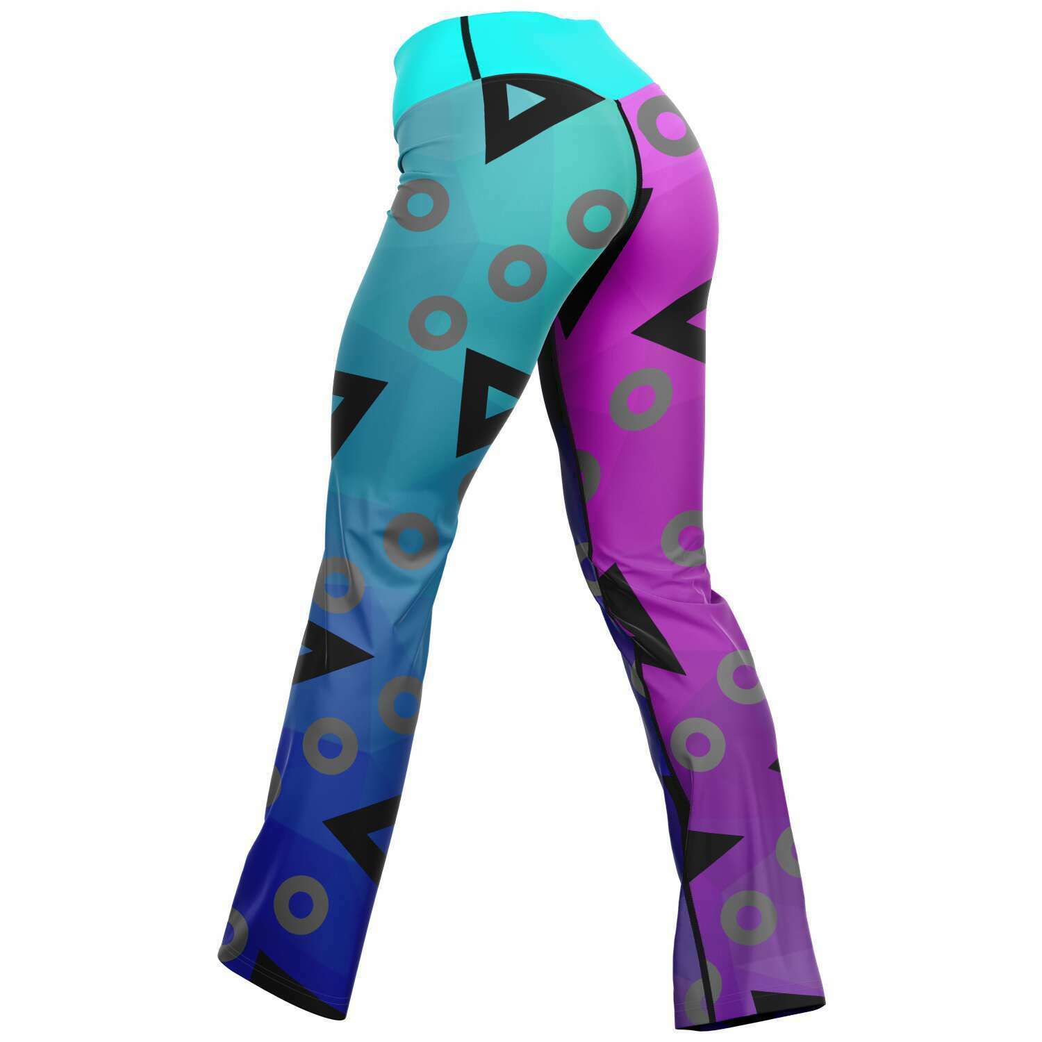 - Playful Women's Flare Leggings - Flare Leggings - AOP at TFC&H Co.