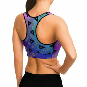 2XL - Playful Women's Sports Bra - Sports Bra - AOP at TFC&H Co.