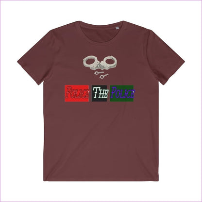 Burgundy Police The Police Men's Organic Tee - Men's T-Shirt at TFC&H Co.