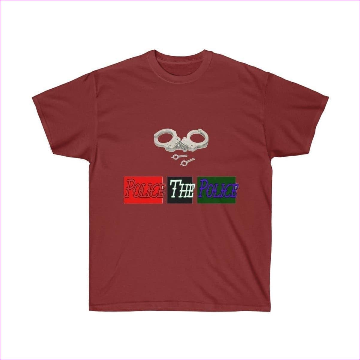 Cardinal Red Police The Police Unisex Designer Ultra Cotton Tee - Unisex T-Shirt at TFC&H Co.