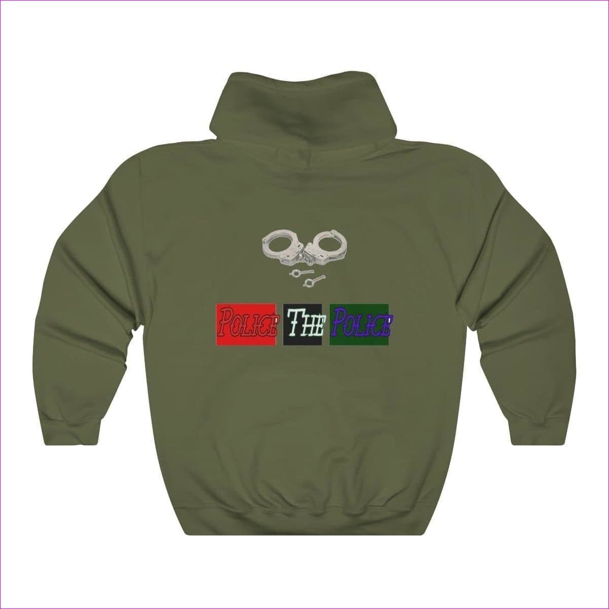 Military Green - Police The Police Unisex Heavy Blend™ Hooded Sweatshirt - Unisex Hoodie at TFC&H Co.