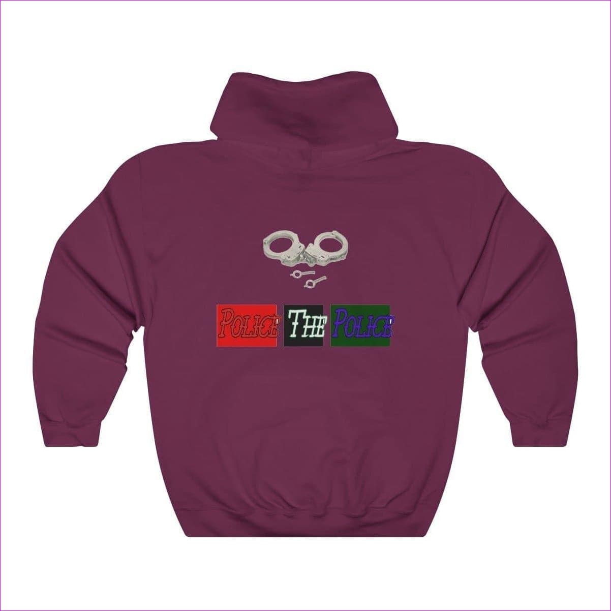 Maroon Police The Police Unisex Heavy Blend™ Hooded Sweatshirt - Unisex Hoodie at TFC&H Co.