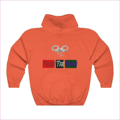 Safety Orange Police The Police Unisex Heavy Blend™ Hooded Sweatshirt - Unisex Hoodie at TFC&H Co.