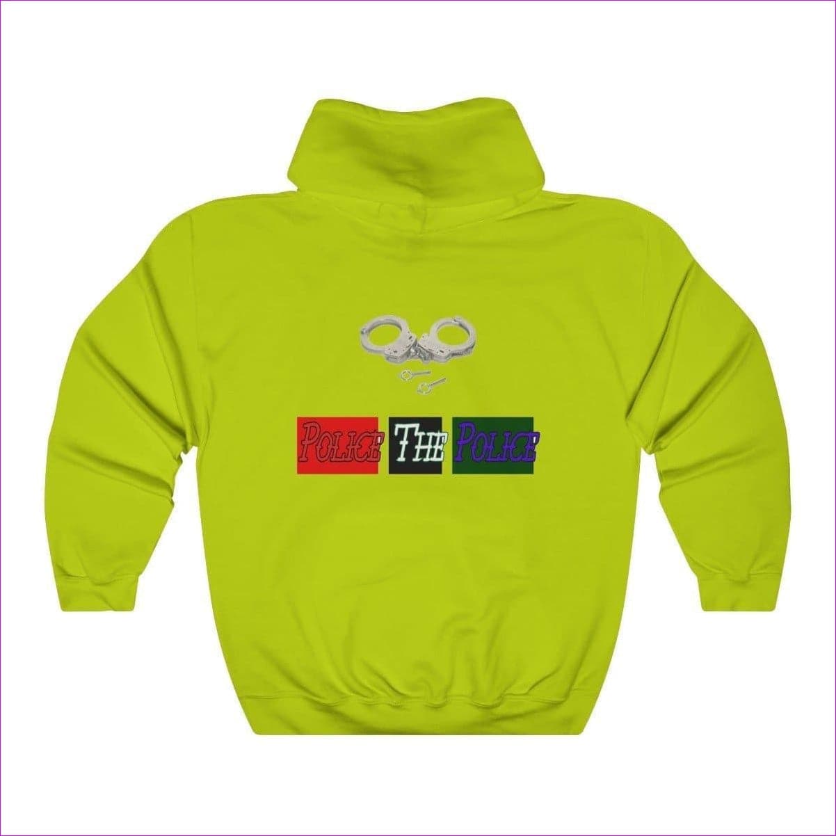 Safety Green - Police The Police Unisex Heavy Blend™ Hooded Sweatshirt - Unisex Hoodie at TFC&H Co.