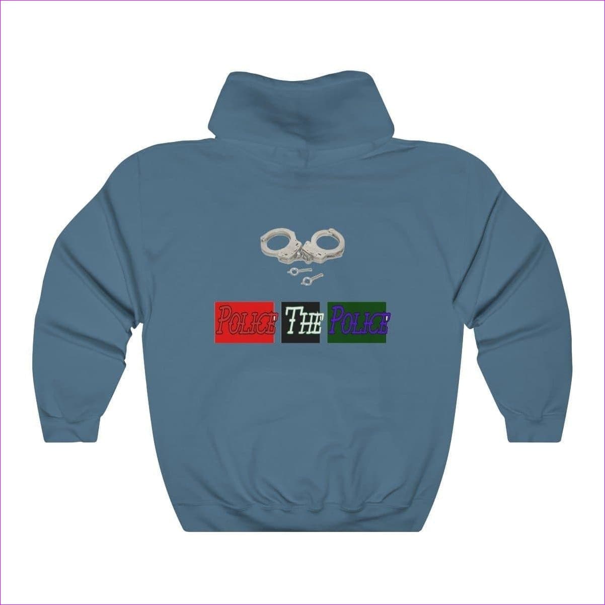 Indigo Blue Police The Police Unisex Heavy Blend™ Hooded Sweatshirt - Unisex Hoodie at TFC&H Co.
