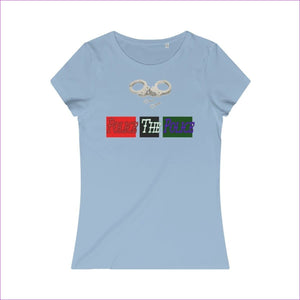 Sky Blue - Police The Police Womens Organic Tee - Womens T-Shirt at TFC&H Co.