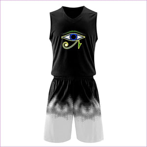5XL Black - Power Clothing Men's Basketball Jerseys & Short Set - mens top & short set at TFC&H Co.