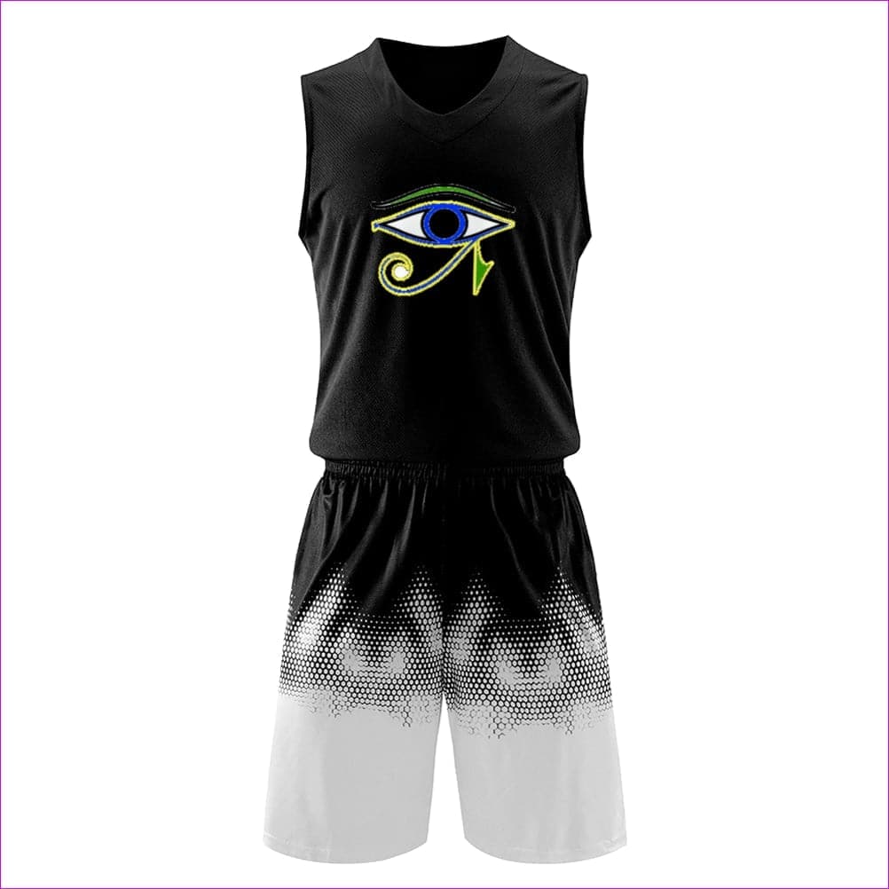 7XL Black - Power Clothing Men's Basketball Jerseys & Short Set - mens top & short set at TFC&H Co.