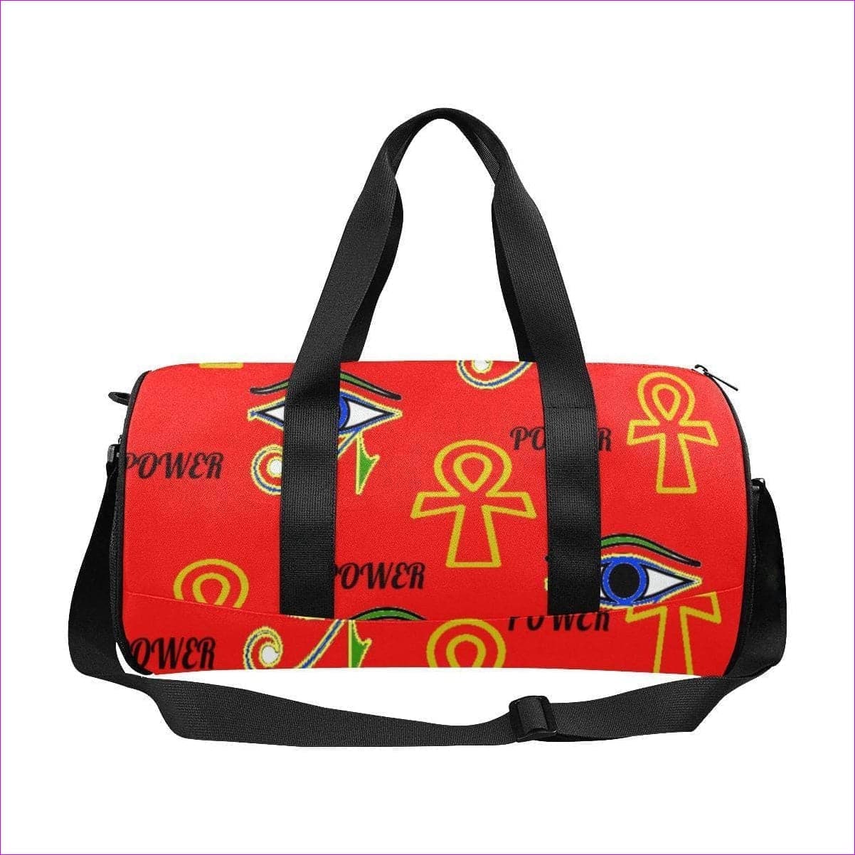 One Size Power - Red Travel Duffel Bags (Model 1679) Power Clothing Travel Duffel Bag - Travel Bags at TFC&H Co.