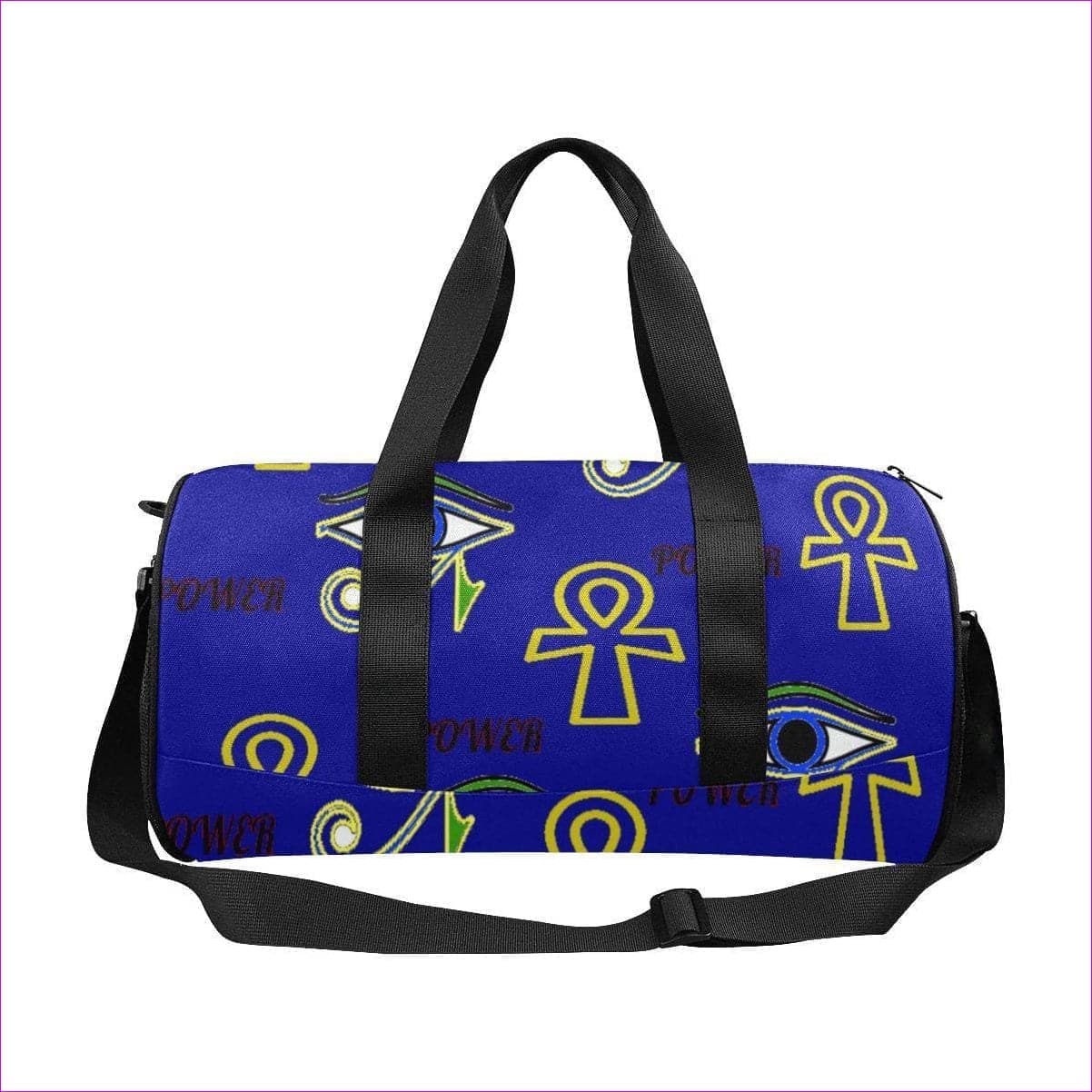 One Size Power - Blue Travel Duffel Bags (Model 1679) - Power Clothing Travel Duffel Bag - Travel Bags at TFC&H Co.