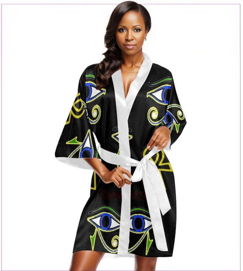 Power Clothing Womens Short Kimono Robe - Women's Kimono Robe at TFC&H Co.