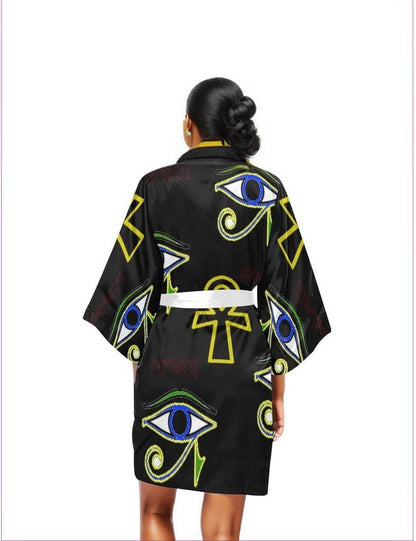Power Clothing Womens Short Kimono Robe - Women's Kimono Robe at TFC&H Co.