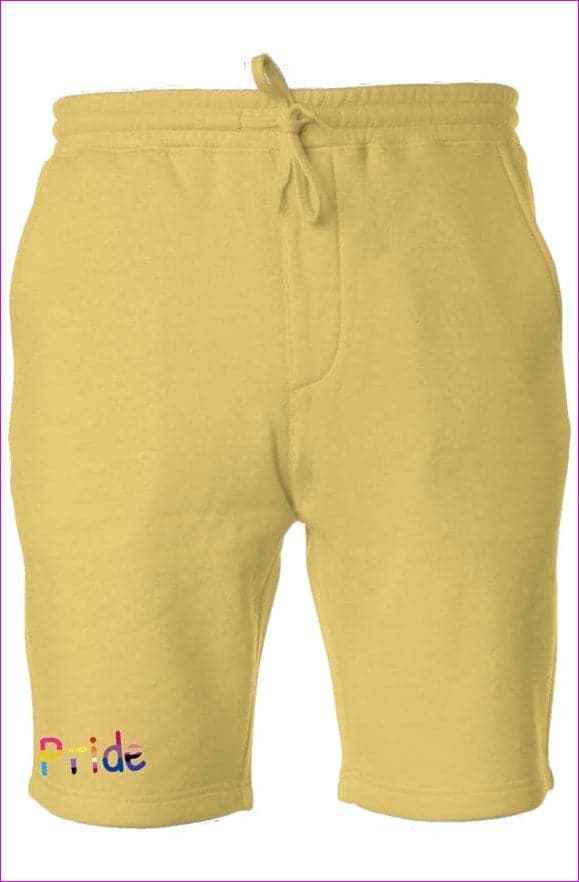 Pigment Yellow - Pride Pigment Dyed Premium Fleece Shorts - unisex shorts at TFC&H Co.