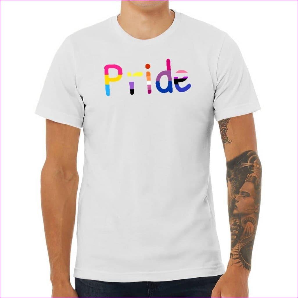White - Pride Unisex Jersey Tee - Unisex T-Shirt at TFC&H Co.