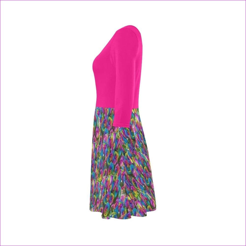 Psy-Rose 3/4 Sleeve Sundress - women's dress at TFC&H Co.