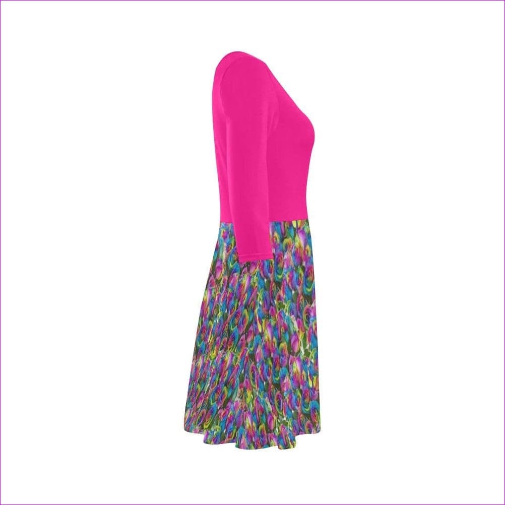 Psy-Rose 3/4 Sleeve Sundress - women's dress at TFC&H Co.