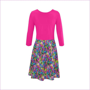 pink Psy-Rose 3/4 Sleeve Sundress - women's dress at TFC&H Co.
