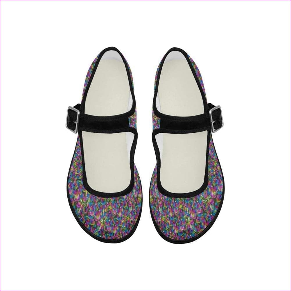 Psy-Rose Satin Mary Jane Flat* - women's shoe at TFC&H Co.