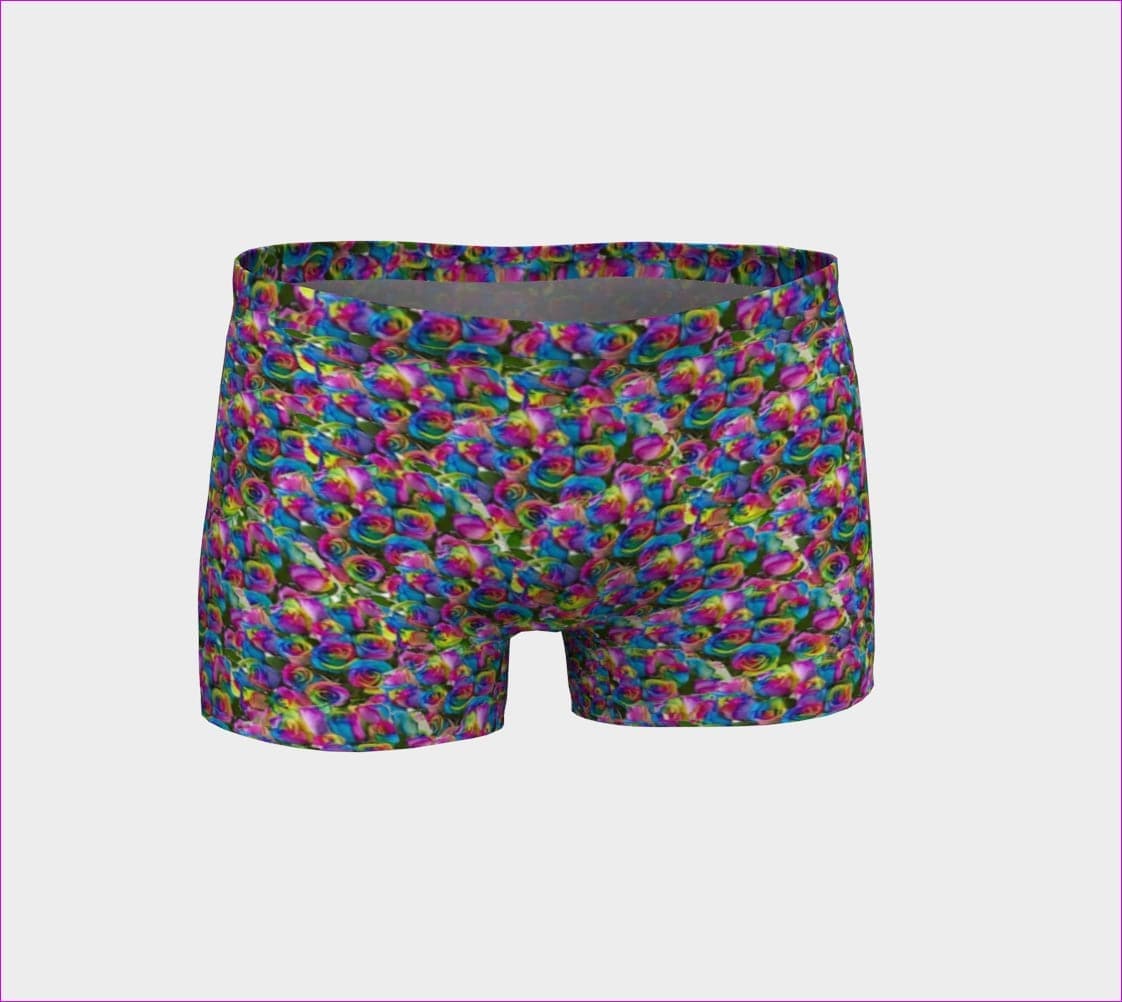 multi-colored Psy-Rose Short Shorts - Women's Shorts at TFC&H Co.