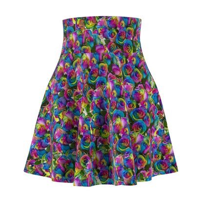 Psy-Rose Women's Skater Skirt Voluptuous (+) Size Available - All Over Prints at TFC&H Co.
