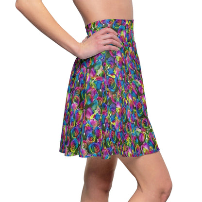 Psy-Rose Women's Skater Skirt Voluptuous (+) Size Available - All Over Prints at TFC&H Co.