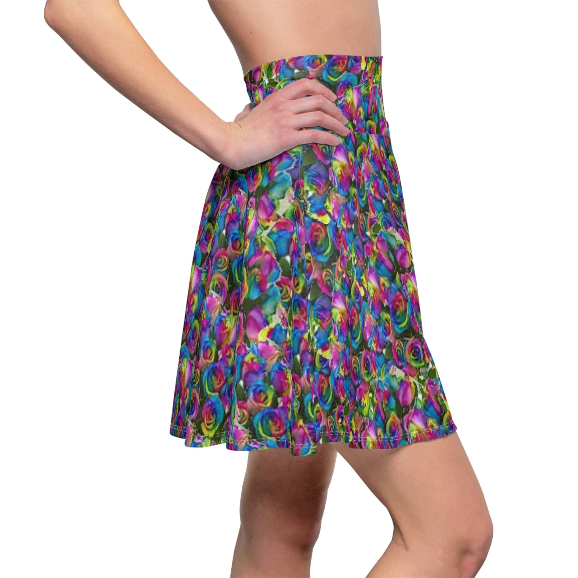 Psy-Rose Women's Skater Skirt Voluptuous (+) Size Available - All Over Prints at TFC&H Co.