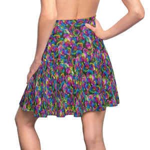 Psy-Rose Women's Skater Skirt Voluptuous (+) Size Available - All Over Prints at TFC&H Co.