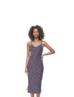 multi-colored Psy-rose Womens Cami Dress - women's dress at TFC&H Co.