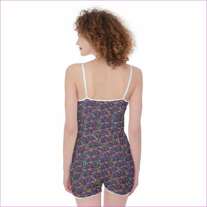 Psy-Rose Womens Suspender Shorts - women's romper at TFC&H Co.