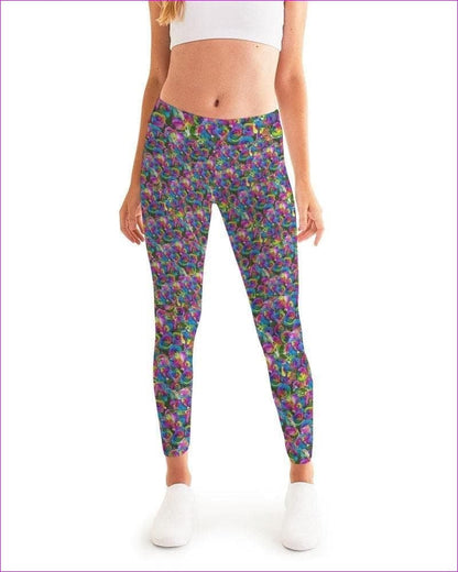 multi-colored Psy-Rose Womens Yoga Pant - women's leggings at TFC&H Co.