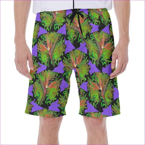 - Psychedelic Paradise Men's Beach Shorts - mens shorts at TFC&H Co.