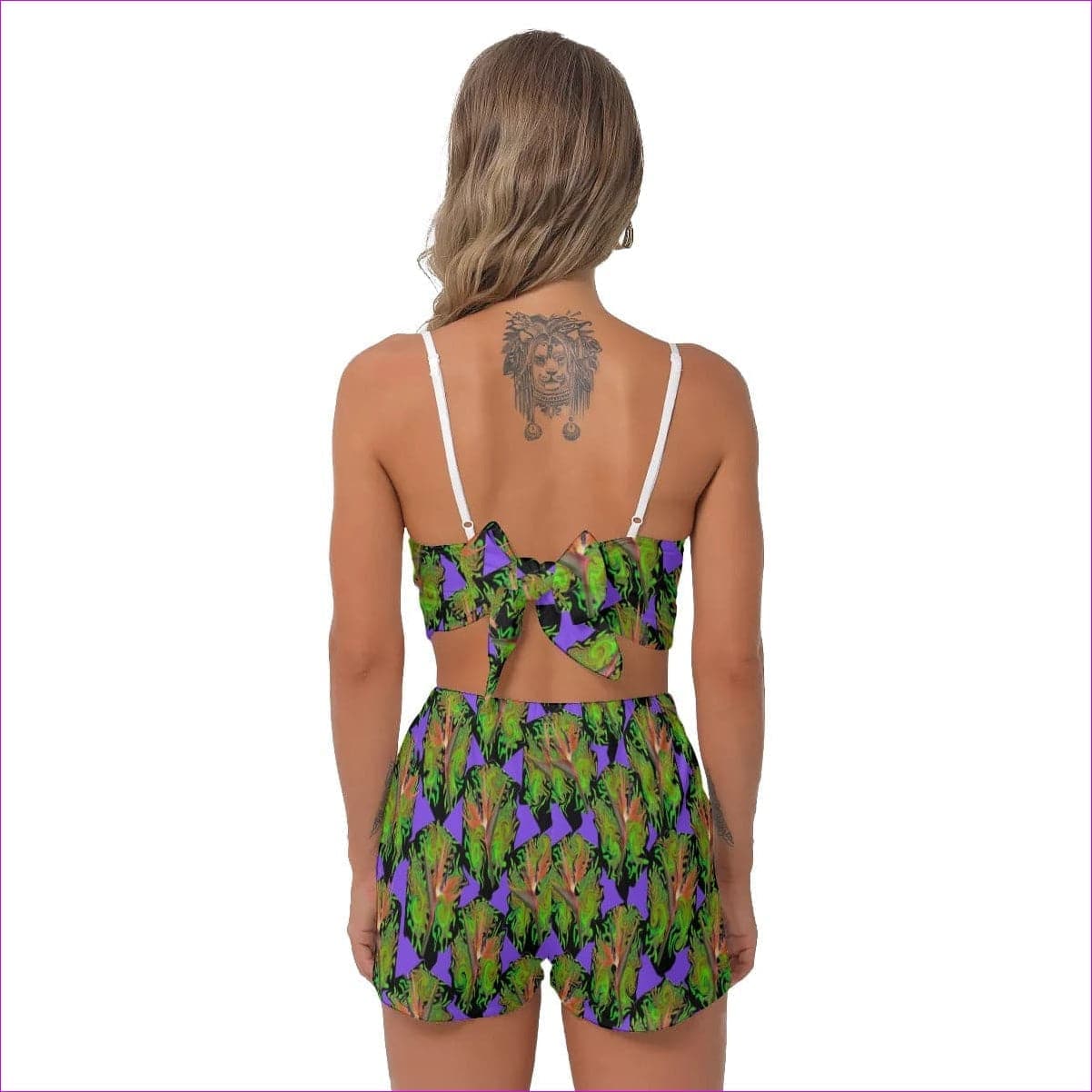 Psychedelic Paradise Womens Camisole Shorts Set - women's short set at TFC&H Co.