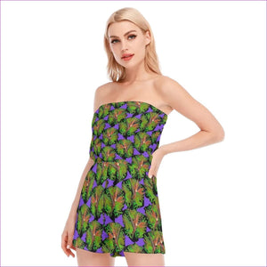- Psychedelic Paradise Womens Tube Top Romper - womens romper at TFC&H Co.