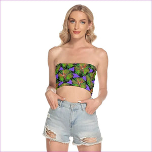 multi-colored - Psychedelic Paradise Womens Tube Top - womens bandeau top at TFC&H Co.
