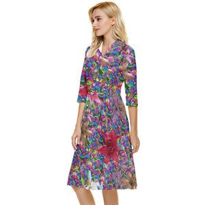 - Psyrose 2 Classy Knee Length Dress - womens dress at TFC&H Co.