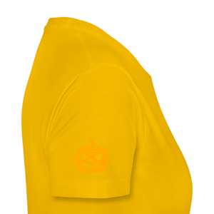 sun yellow - Pumpkin Face Halloween Women’s T-Shirt - Women’s Premium T-Shirt | Spreadshirt 813 at TFC&H Co.