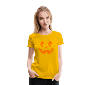 - Pumpkin Face Halloween Women’s T-Shirt - Women’s Premium T-Shirt | Spreadshirt 813 at TFC&H Co.