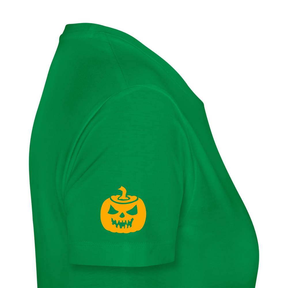 kelly green Pumpkin Face Halloween Women’s T-Shirt - Women’s Premium T-Shirt | Spreadshirt 813 at TFC&H Co.