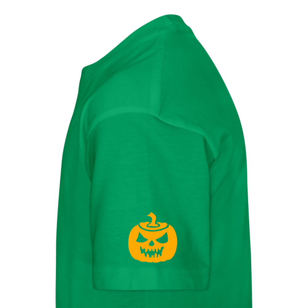 kelly green Pumpkin Face Kids' Halloween T-Shirt - Kids' Premium T-Shirt | Spreadshirt 815 at TFC&H Co.