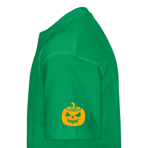 kelly green - Pumpkin Face Kids' Halloween T-Shirt - Kids Premium T-Shirt | Spreadshirt 815 at TFC&H Co.