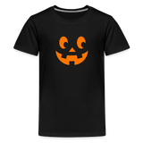 black Youth XS Pumpkin Face Kids' Halloween T-Shirt - Kids' Premium T-Shirt | Spreadshirt 815 at TFC&H Co.