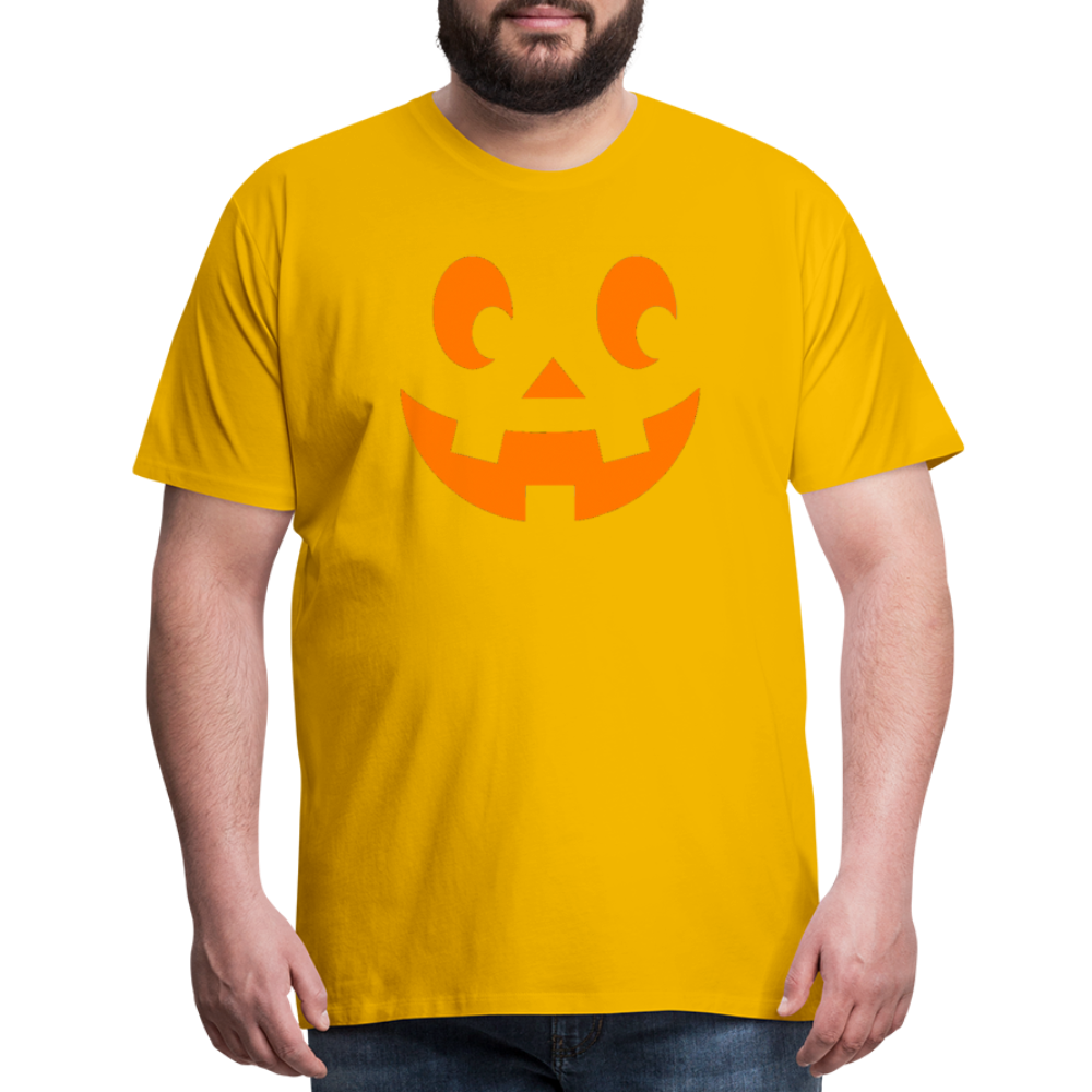 Pumpkin Face Men's Halloween T-Shirt - Men's Premium T-Shirt | Spreadshirt 812 at TFC&H Co.