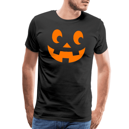 Pumpkin Face Men's Halloween T-Shirt - Men's Premium T-Shirt | Spreadshirt 812 at TFC&H Co.