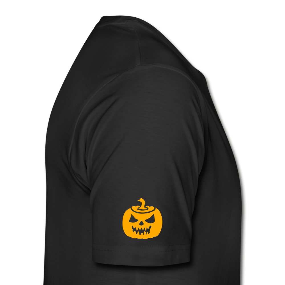 black Pumpkin Face Men's Halloween T-Shirt - Men's Premium T-Shirt | Spreadshirt 812 at TFC&H Co.