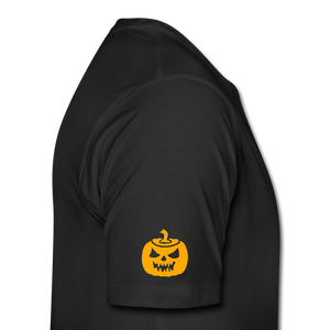 black - Pumpkin Face Men's Halloween T-Shirt - Mens Premium T-Shirt | Spreadshirt 812 at TFC&H Co.