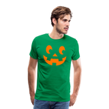 kelly green - Pumpkin Face Men's Halloween T-Shirt - Mens Premium T-Shirt | Spreadshirt 812 at TFC&H Co.
