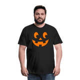 black S - Pumpkin Face Men's Halloween T-Shirt - Mens Premium T-Shirt | Spreadshirt 812 at TFC&H Co.